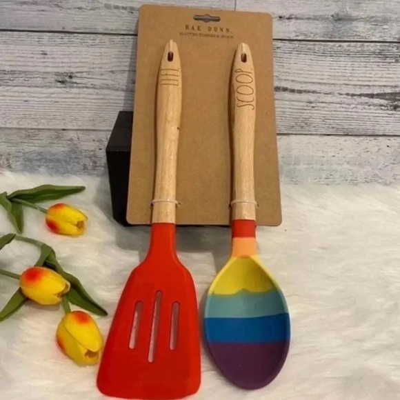 Rae Dunn Full Rainbow Utensils Set - Picture 1 of 3